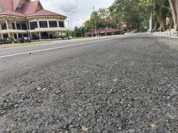 Aspalnya Kasar, DPU Inhu Minta PT SAN Perbaiki Ulang
