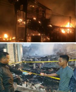 Kebakaran 13 Rumah di Bagansiapiapi Merenggut Dua Nyawa