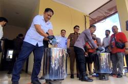 Polresta Pekanbaru Musnahkan 19,87 Kg Sabu-sabu Jaringan Internasional, Pelaku Terancam Hukuman Mati