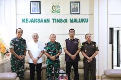 Jalin Sinergitas , Kajati Maluku Terima Kunjungan Silahturahmi Danrem 152/Binaiya 