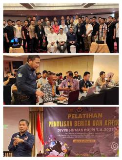 Humas Polda Se - Indonesia  Antusias Ikuti Pelatihan Penulisan Berita dengan AI Divhumas Polri 