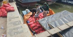 Kronologis Penangkapan Bawang Ilegal Oleh Satgas Patroli Laut Terpadu Jaring Sriwijaya BC 8006 Dumai