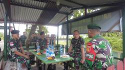 Satgas Pamrahwan Maluku Yonarmed 1 Kostrad Terima Kunjungan Kerja Tim Asnis Pusterad