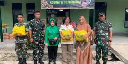 Kodim 1710/Mimika Gelar Bazar Ramadhan dan Pembagian THR, Menyambut Idul Fitri 1444 H