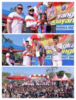 Meriahkan HUT Bhayangkara ke-79, Polres Rohil Gelar Bhayangkara Run 2025 dan Ajak Masyarakat Peduli Lingkungan