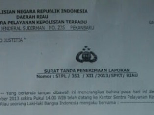 Amir Hamzah Pane :  Intinya Polresta Pekanbaru saat itu sudah bisa menetapkan tersangka. Kenapa haru