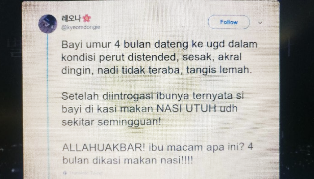 Bayi Konsumsi Nasi Tewas di Pelalawan Viral