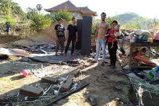 Sejumlah Rumah di Jembrana, Bali Rubuh Digoyang Gempa
